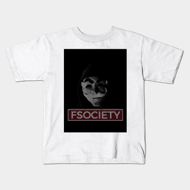 ASCIIFSociety Kids T-Shirt by Funkyjack17